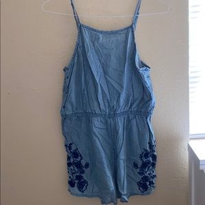 denim romper